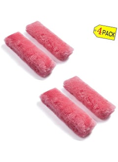 Moro Moro Fluffy Fur Car Seat Belt Shoulder Pads – Soft & Comfortable Protection Pack of 4  - Image 3