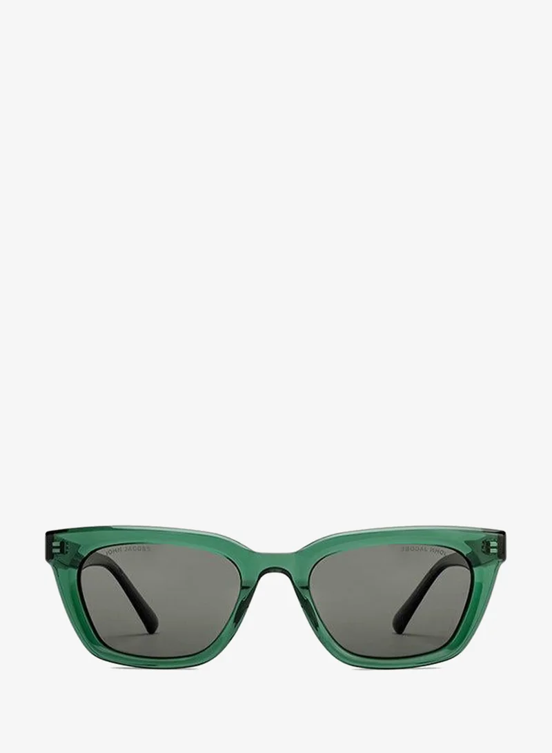 John Jacobs Transparent Green Green Full Rim Cat Eye John Jacobs JJ Tints JJ S17340-C2 Polarized Sunglasses