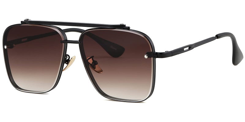 Gtand Fashion Trendy Square Aviator Gradient Sunglasses For Women Men Vintage Metal Sun Glasses - Image 1