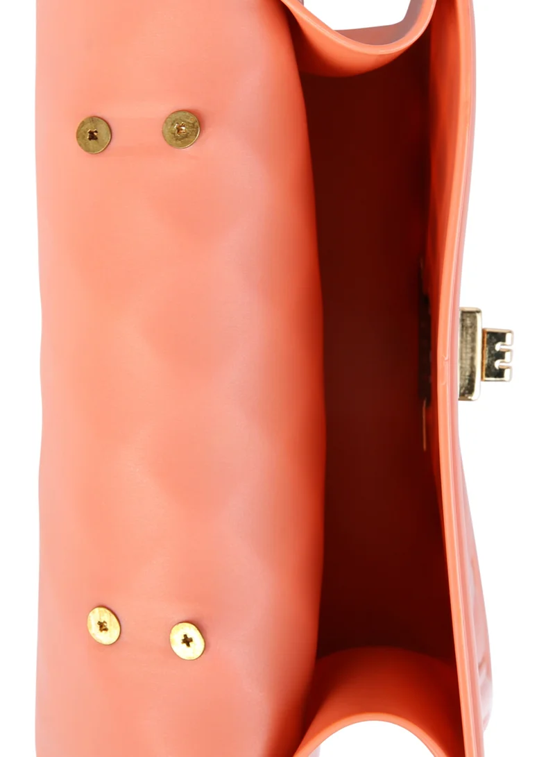 London Rag Pink Jelly Quilted Sling Bag