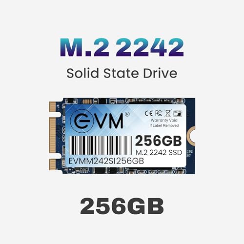 EVM 256GB M.2 SATA III SSD 2242 | Internal Solid State Drive | 520MB/s Read | 400MB/s Write | High Speed Storage | Shock Resistant | Laptop & Desktop Compatible | 5 Year Warranty (EVMM242/256GB) - Image 2