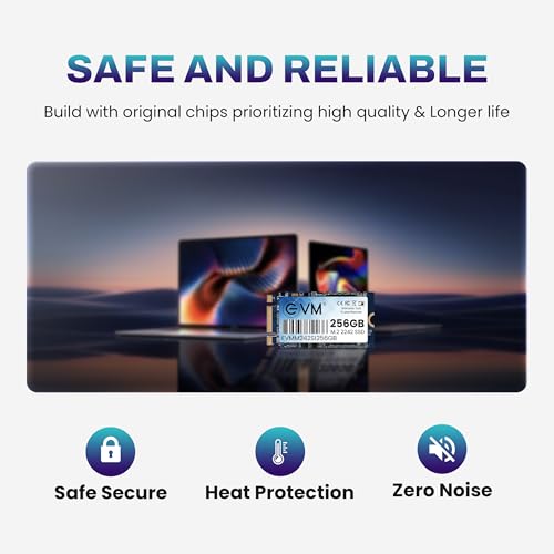 EVM 256GB M.2 SATA III SSD 2242 | Internal Solid State Drive | 520MB/s Read | 400MB/s Write | High Speed Storage | Shock Resistant | Laptop & Desktop Compatible | 5 Year Warranty (EVMM242/256GB) - Image 4