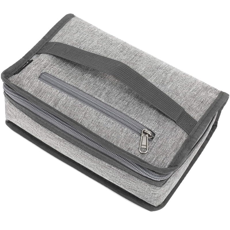 FlowFly Small Insulated Lunch box Portable Soft Bag Mini Cooler Thermal Meal Tote Kit with Handle for Work School Heather Grey