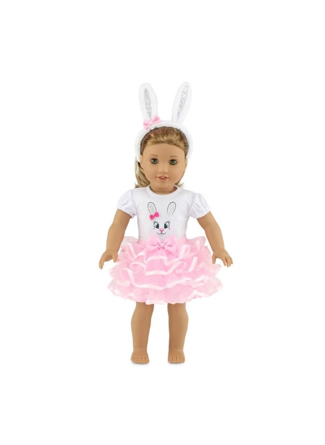 Emily Rose Emily Rose 18 Inch Doll Clothes | 18" Doll Bunny Costume Clothing Outfit, Includes Bunny Ears for Easter! | Compatible with American Girl Dolls  - Image 3