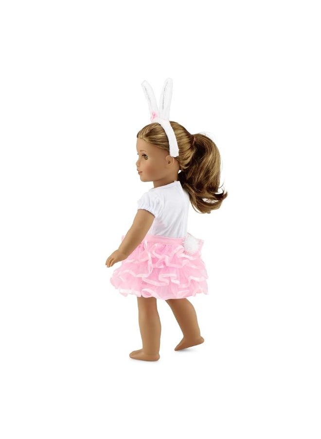 Emily Rose Emily Rose 18 Inch Doll Clothes | 18" Doll Bunny Costume Clothing Outfit, Includes Bunny Ears for Easter! | Compatible with American Girl Dolls  - Image 2