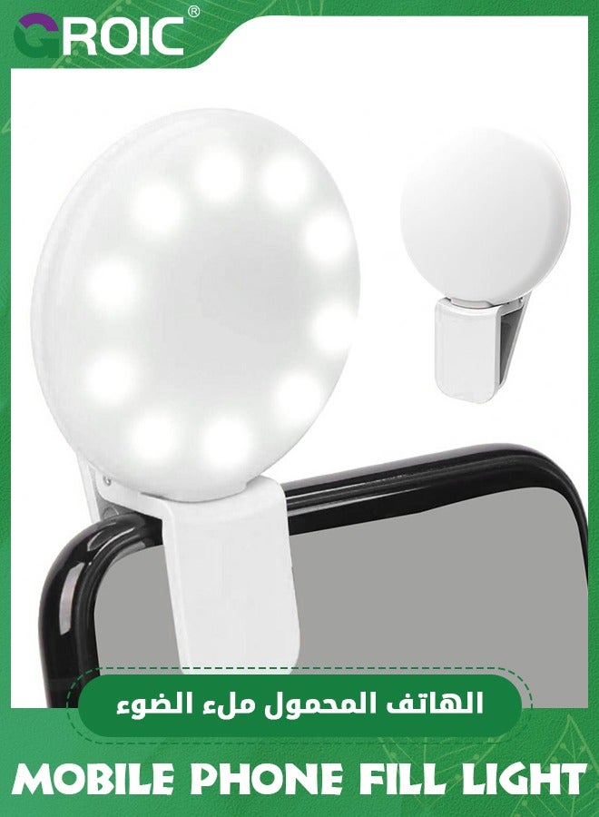 GROIC Clip on Light, Rechargeable Selfie Fill Light, Portable Selfie Ring Light with Adjustable Light Modes, Video Conference Light for iPhone, Laptop, iPad, Zoom Meeting, Make up, Video  - Image 5