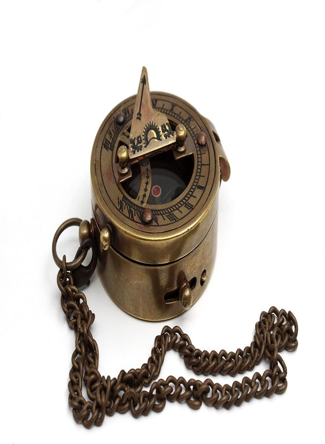 OCEAN REPLICAS Handcrafted Brass Sundial Compass – Vintage Pocket Compass for Camping, Hiking & Travel – Nautical Home Décor – Unique Sailor Gifts for Men, Women, Friends & Family - Image 4