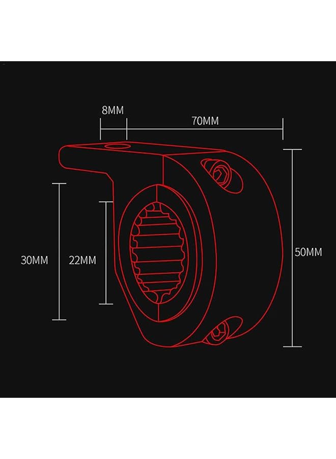 Flamingo Motorcycle Fog Light Mount Universal Anti-Oxidation Fog Light Mount Stand Kit Roof Roll Cage Holder Tube Clamp Mounting Bracket - Image 4