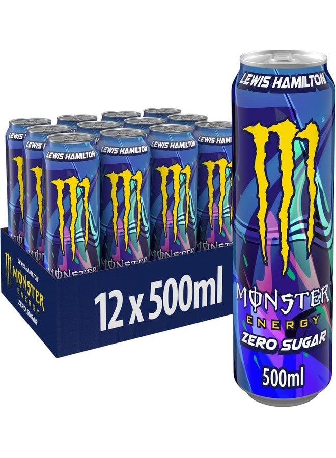 Monster Energy Drink, Zero Sugar, Lewis Hamilton Edition, Each 500ml X Pack of 4, (Product Of USA) From DECADENT FOODS - Image 3