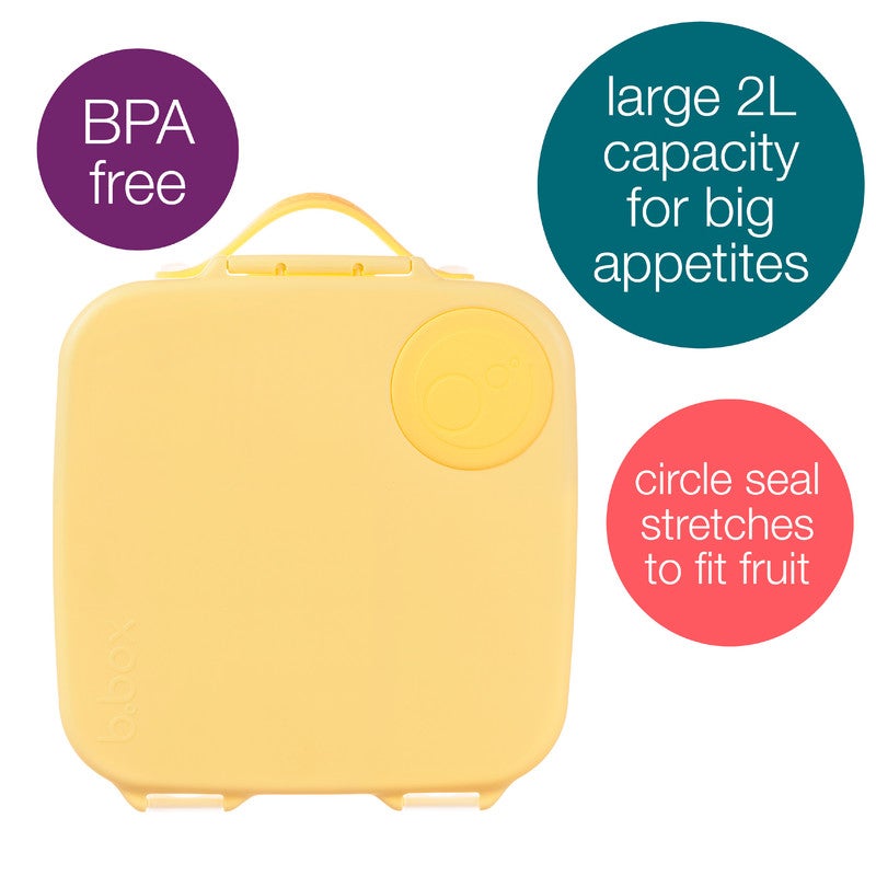 b.box Mini Lunchbox | Bento Box with 3 Compartments (2 Leakproof) | Ideal for Toddlers, Kids Lunch & Snacks | Fits Whole Piece of Fruit | BPA Free - Image 2