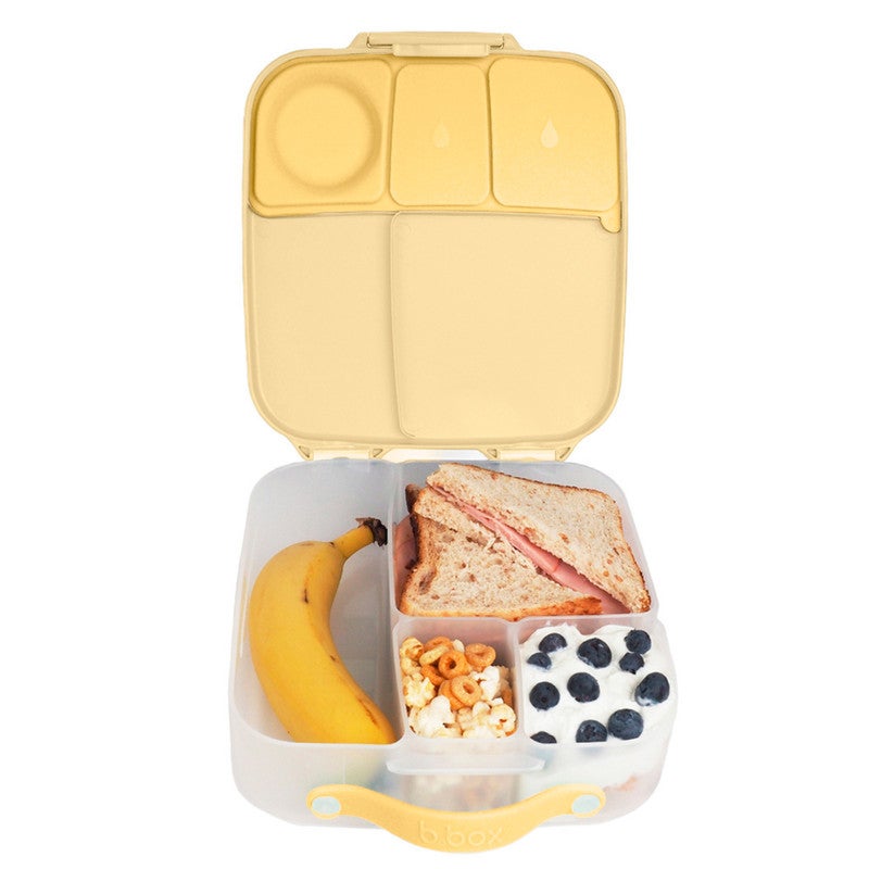 b.box Mini Lunchbox | Bento Box with 3 Compartments (2 Leakproof) | Ideal for Toddlers, Kids Lunch & Snacks | Fits Whole Piece of Fruit | BPA Free - Image 1