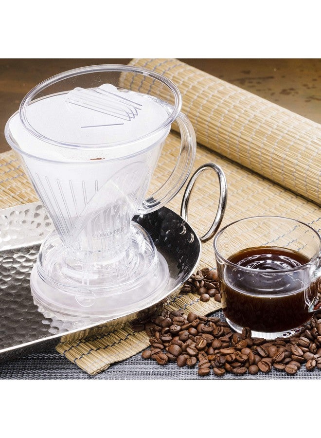 Clever Coffee Dripper and Filters, Large 18 oz (Clear)| Barista's Choice | Safe BPA Free Plastic | Includes 100 Filters - Image 3