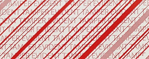 ChromaLabel 1-3/8" 1.375 Inch Tamper Proof Tape, Anti Tamper Tape, 480 Inch Roll in Dispenser Box, Red and White with Diagonal Lines - Image 2