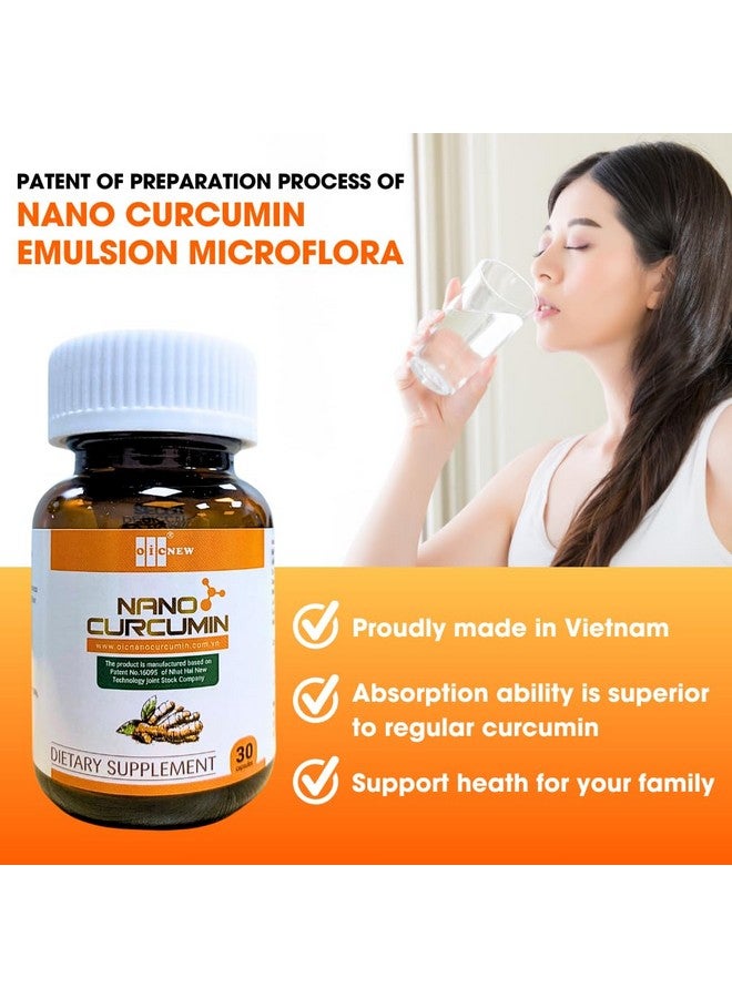 OIC NEW Nano Curcumin - 30 Capsules - Nano Technology Increases Absorption Up to 99.9%, Promotes Digestive System, Relieves Gastric and Beautifies The Skin - Image 4