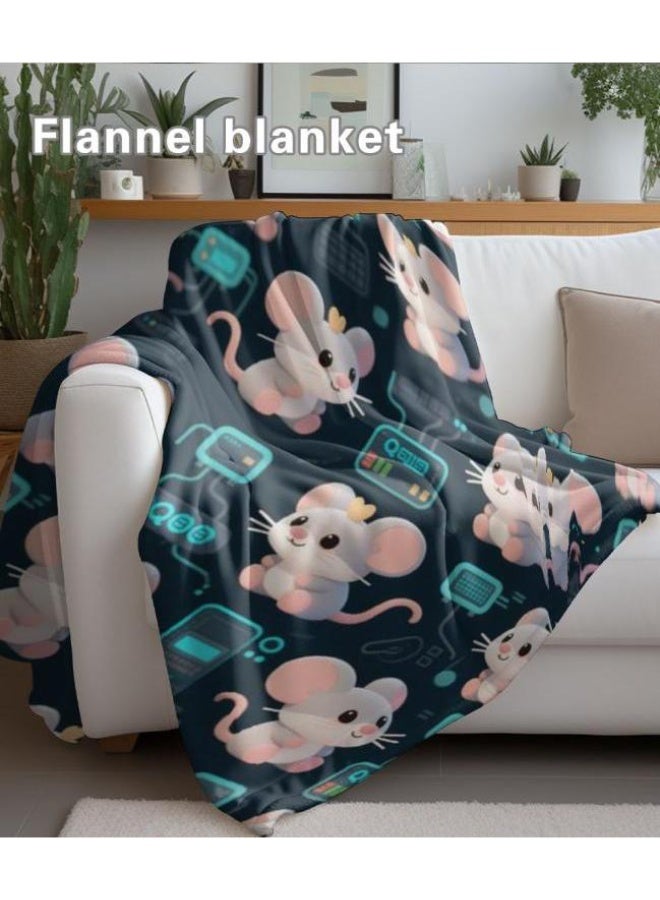 general Baby and children's cartoon flannel thin blanket (warm and comfortable, suitable for sleep, game use) 70cm*100cm - Image 3