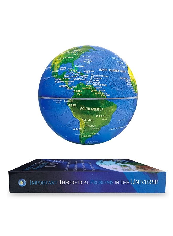 Flagest Magnetic Levitation Floating Globe 6" Rotating Globe Book Base - Gradient Night Light Color Globes With Switch Control - Birthday Anniversary Item - Image 1