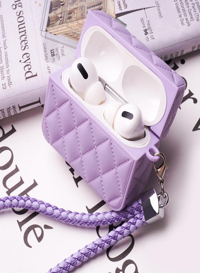 جراب سماعات أذن لسماعات AirPods 4، جراب أنيق كلاسيكي بسطح من جلد البولي يوريثان الماسي، جراب سيليكون ناعم، غطاء حماية لسماعات AirPods 4 مع حبل تعليق - أسود - Image 5