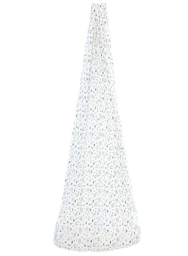 SJ SHINE Born Baby Hanging Swing Cradle Cotton thottil Cloth thuni for Babies Baby Boy's and Girl's Cotton Cloth Cradle/Zula//Jhula/Jhoola/uyalalu for new Born Babies Bed not Included (White, Miloo) - Image 4