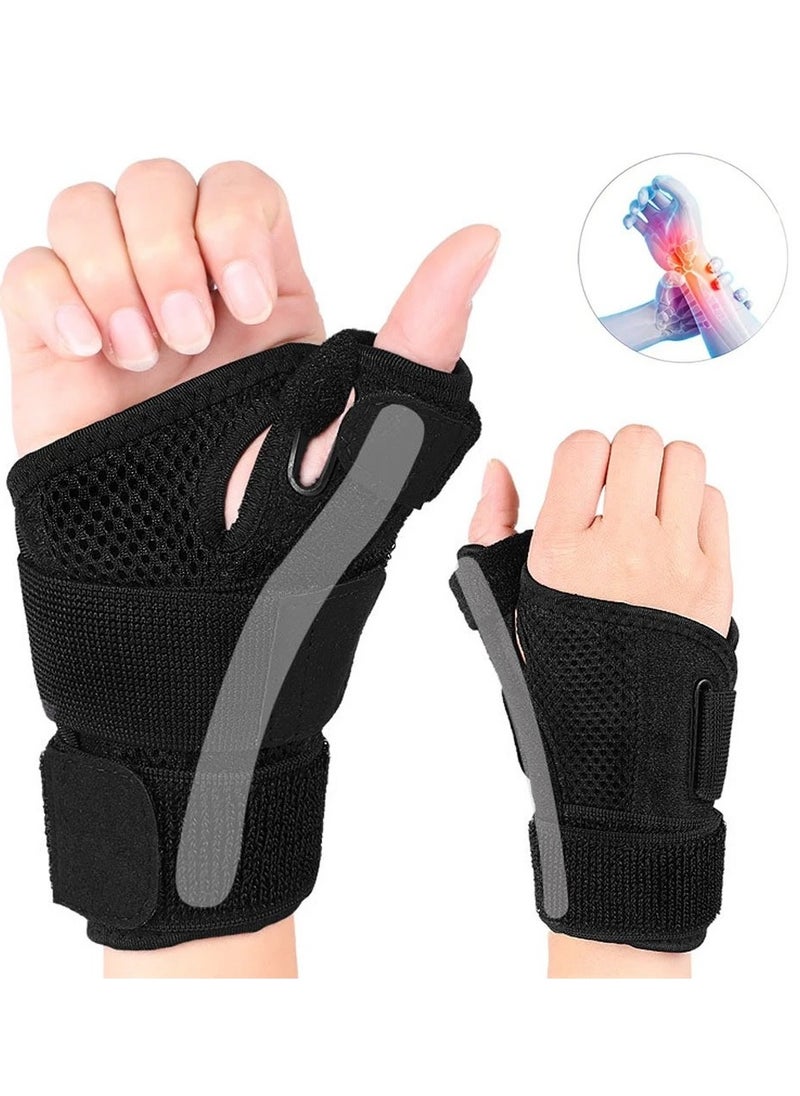 Generic Reversible Thumb & Wrist Stabilizer Splint for Trigger Finger - Lightweight & Breathable Wrist Brace for Arthritis,Sprained  - Image 1