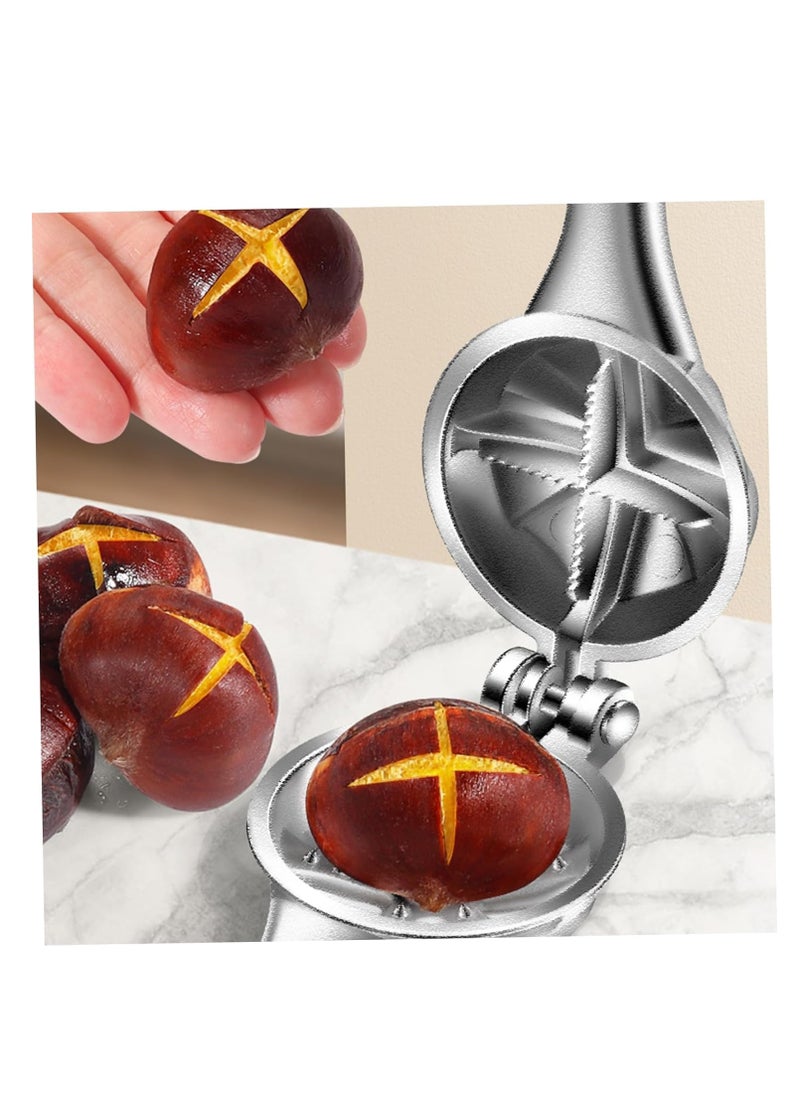 Generic - Durable Stainless Steel Nut Cracker and Chestnut Cutter for Easy Walnut Opening Kitchen Tool - Image 1