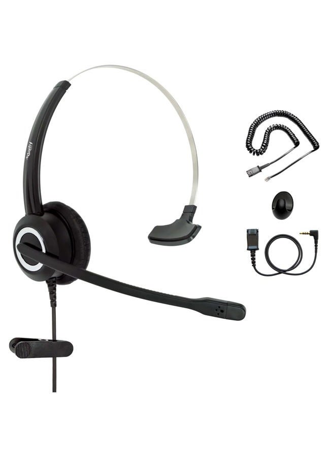 daily headset RJ9 VoIP Phone Noise Cancelling Headphones Compatible with IP Landline Telephone Grandstream Sangoma Yealink Snom (Monaural) - Image 1