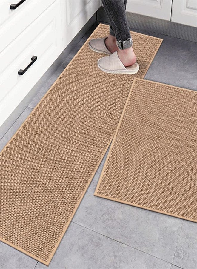 BLYPHOO Kitchen Mats for Floor Kitchen Rugs 2 Pcs：BLYPHOO Anti-Fatigue Non-Slip Kitchen Mats – Upgraded Ergonomic Runner Rug Set- Comfort Standing Mat for Kitchen Floor, Office, Sink, Hallway, Laundry Room - Image 1