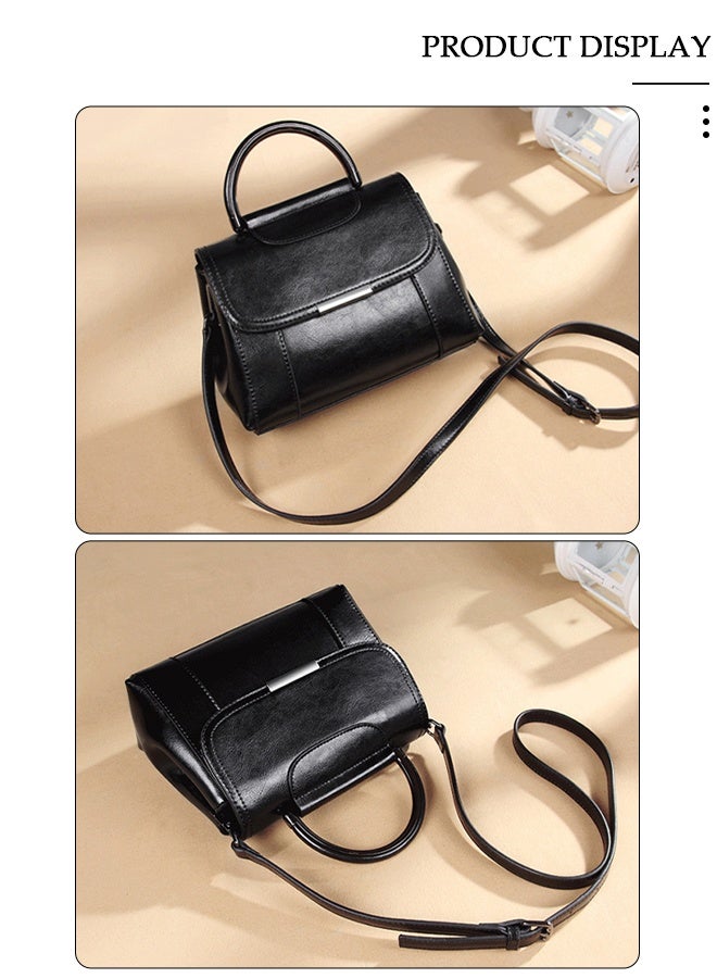 DUNISO Compact Crossbody Bag for Women Waterproof Multipurpose Handbag for Travel Dating Shopping Retro Purse Bag with Detachable Strap - Image 4