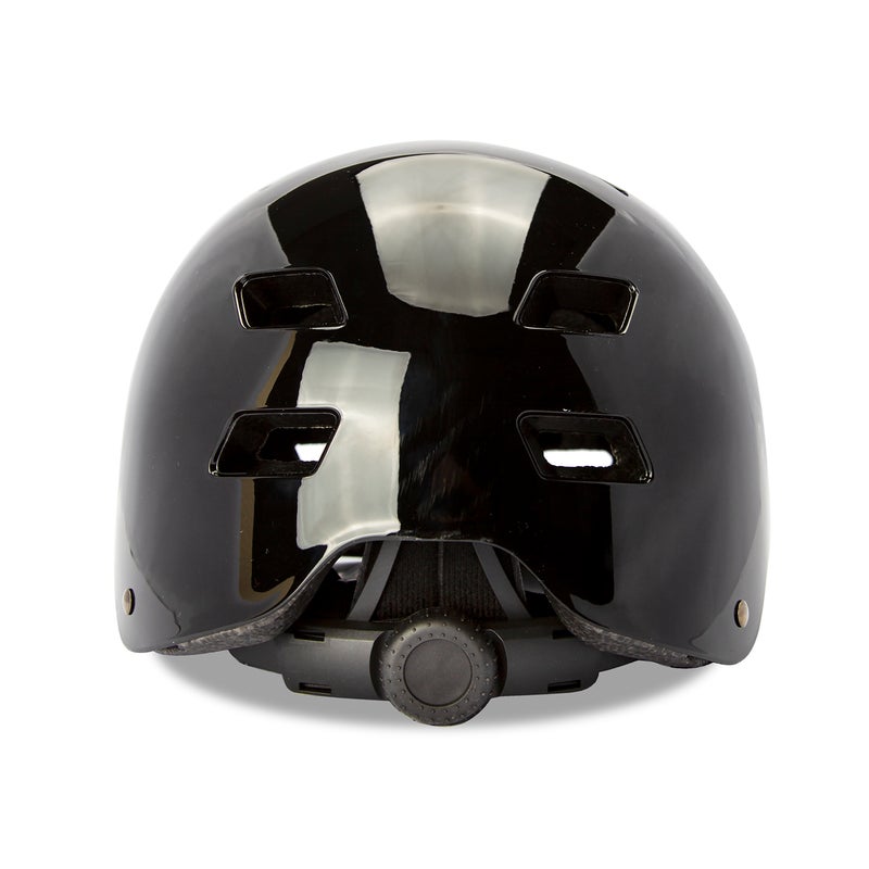 Spartan Mirage Jr Kids Skate Helmet | S/M Size 53–56 cm | Midnight Black Finish | ABS Shell with EPS Foam & Sponge Liner | Dial-Fit Head Ring | 12 Vents | Quick-Release Buckle | Multi-Sport | SP-9089 - Image 2