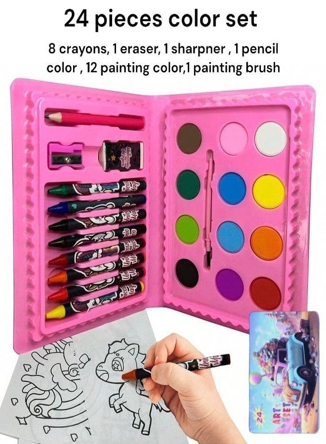 TOOYEP 5 Gift Color Sets for Kids I each set of 24 pieces Drawing Doodle Sketch Crayon Painting Water Paint Art Kit Toys Birthday party Return Gift Boys Girls - Image 2