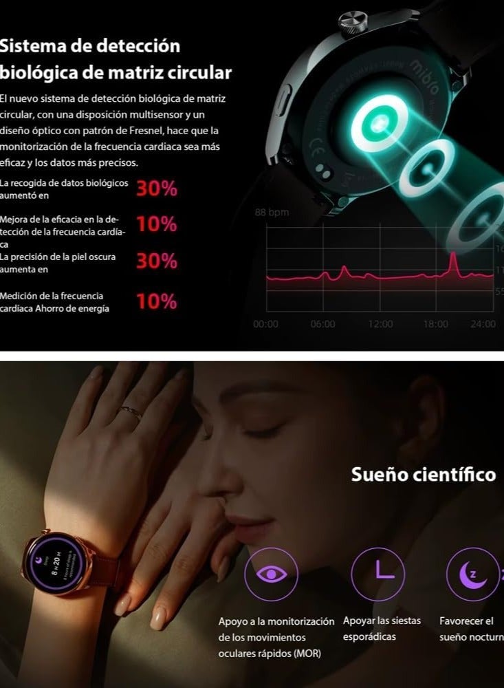 Mibro Lite 3 Pro Smart watch -golden - Image 3