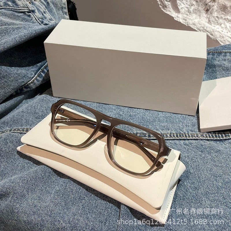 Generic Retro Sunglasses 24 Trendy Womens Lightweight Frames Black frame 