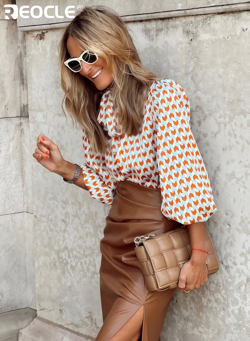 ريوكل جمبسوت نسائي من الجلد الصناعي بتصميم يلائم الجسم مع خصر عالٍ - تنورة قلم طويلة مع شق جانبي للارتداء في المكتب خلال فصل الشتاء - Image 5