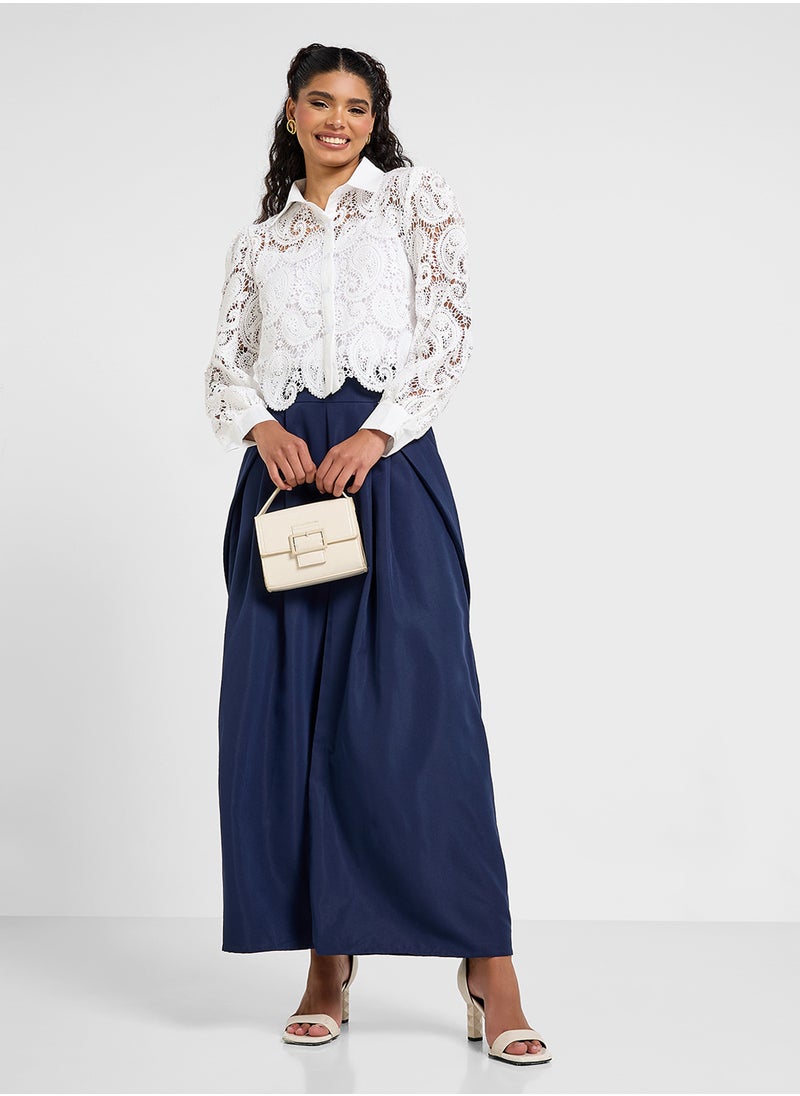 ELLA Paisley Patterned Lace Shirt  - Image 4