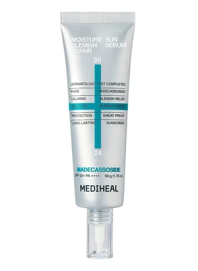 MEDIHEAL Snow grass calming and soothing sunscreen, anti sweat and long-lasting moisturizing sunscreen SPF 50 PA+++50g - Image 1