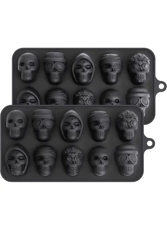 Skull Silicone Mold For Chocolate Candy Soap Making Reusable DIY Baking Mold - Image 5