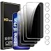 Romkasi 4 Pack Privacy Screen Protector for iPhone 16 Plus 67 Inch with 4 Pack Camera Lens Protector Anti Spy Tempered Glass Film AntiScratch Touch Sensitive Case Friendly - Image 2