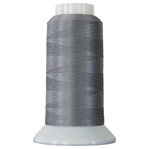 Superior Threads Bottom Line 2-Ply 60-Weight Polyester Embroidery Quilting Sewing Thread - 3,000 Yard Cone (#622 Gray) - Image 3