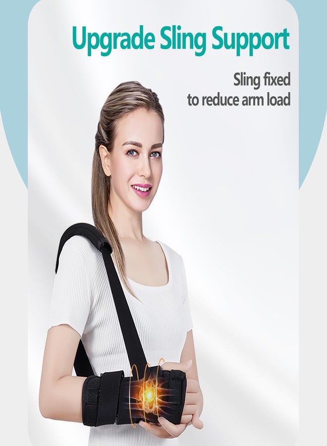 lefeke Carpal Tunnel Wrist Brace Night Support for Right Hand, Adjustable Hand Brace with Replaceable Splints and Sling, Carpal Tunnel Pain Relief Remedies for Tendonitis, Arthritis, Injuries, Women - Image 3