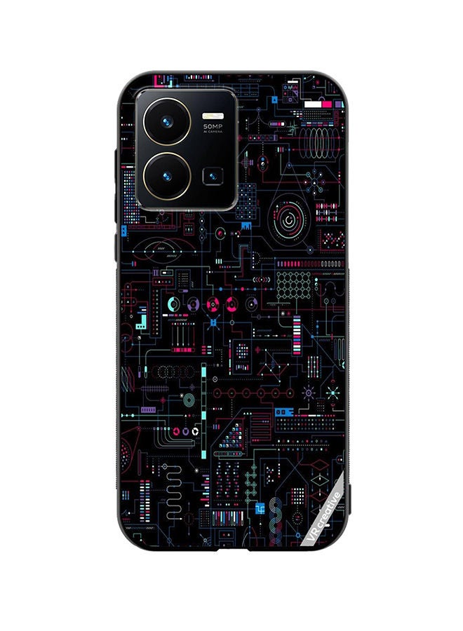 Protective Case Cover For Vivo Y35 Circuit Board Design Multicolour