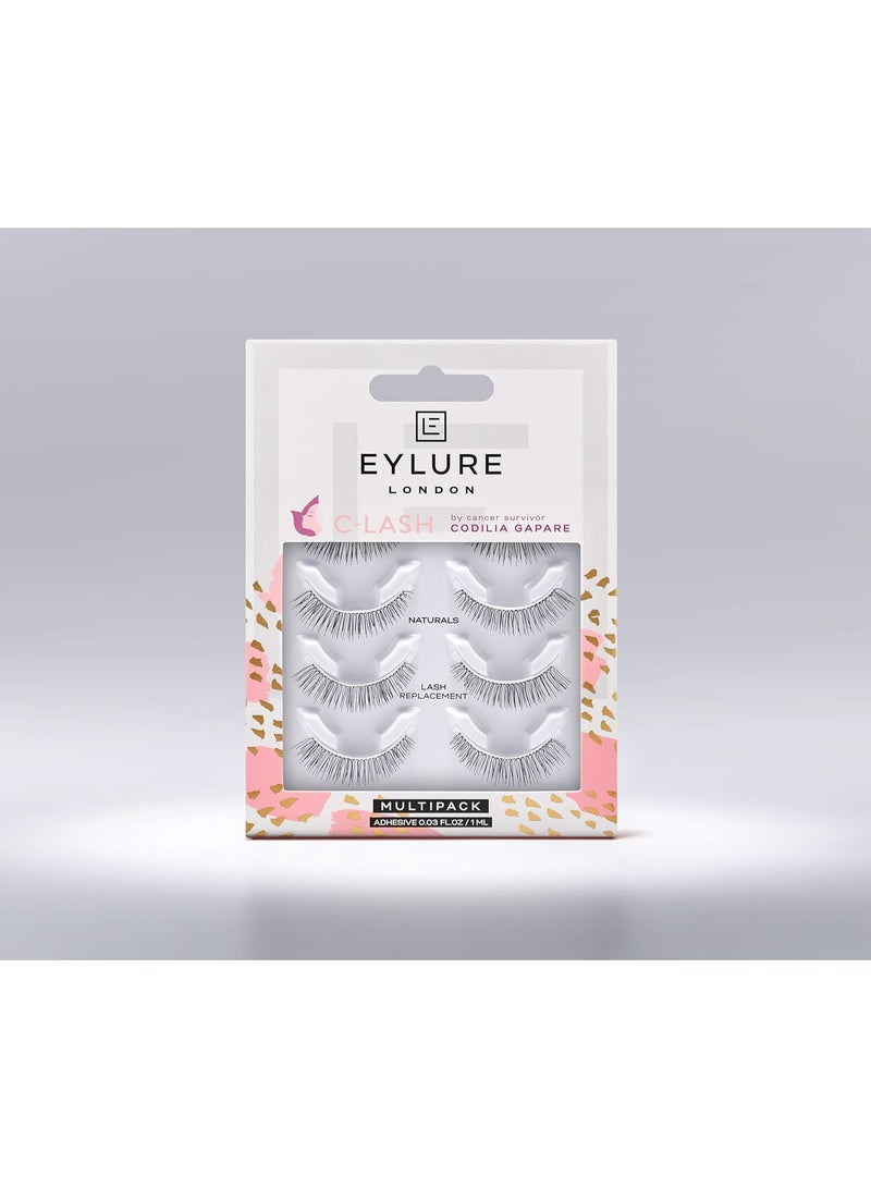 Eylure False Lashes C-Lash Natural's Multipack 4s - Image 3