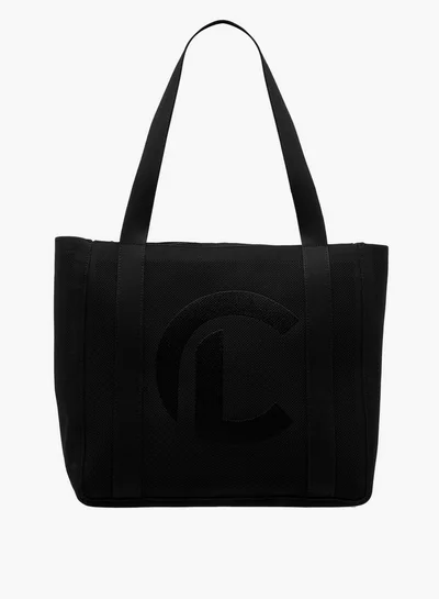 Le Confort Textured Tote Bag with Double Handle and Zip Closure