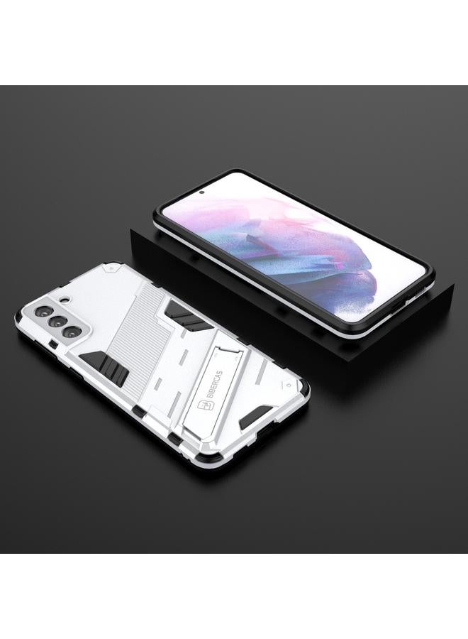 S-TOP Case For Samsung Galaxy S21+ 5G Punk Armor 2 in 1 PC + TPU Shockproof Case with Invisible Holder - Image 2