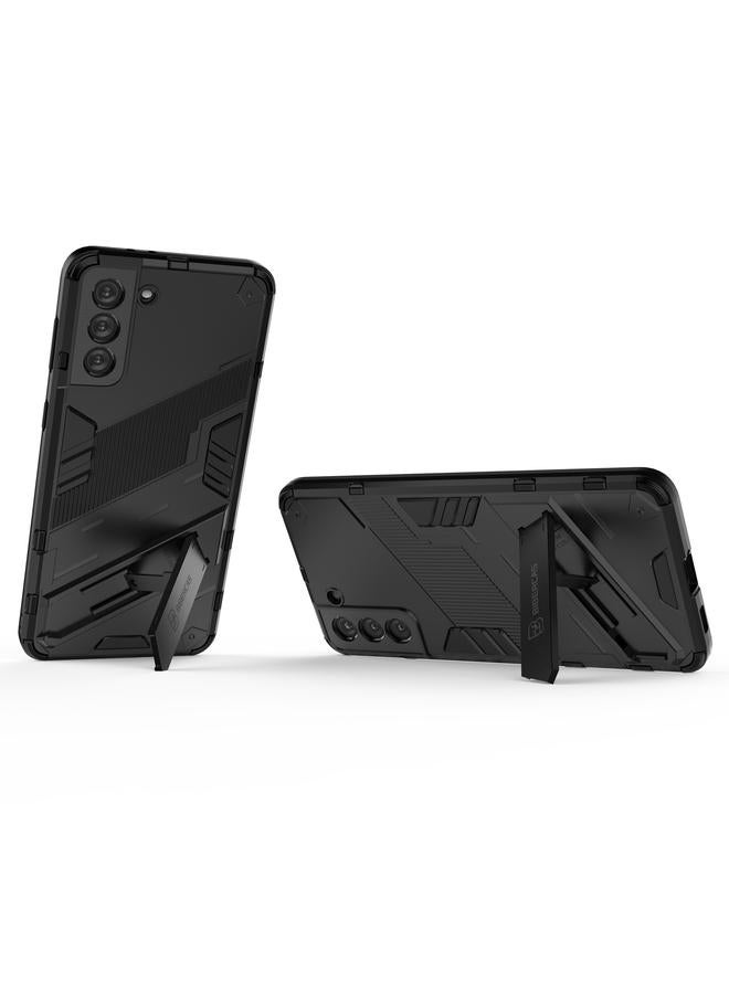 S-TOP Case For Samsung Galaxy S21+ 5G Punk Armor 2 in 1 PC + TPU Shockproof Case with Invisible Holder - Image 4