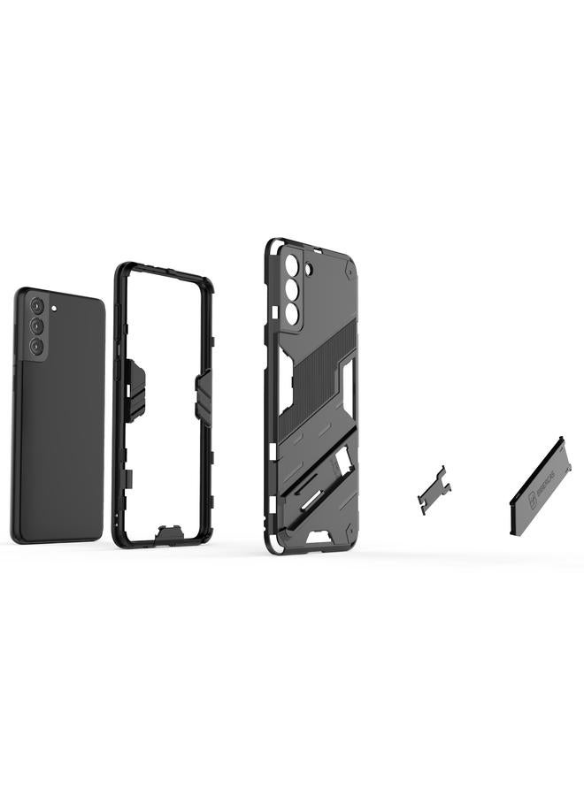 S-TOP Case For Samsung Galaxy S21+ 5G Punk Armor 2 in 1 PC + TPU Shockproof Case with Invisible Holder - Image 3