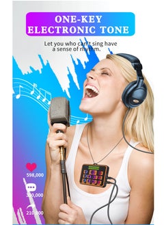 Furtey Portable Live Sound Card Audio Mixer Professional Live Sound Card Studio Record Soundcard Bluetooth Microphone Mixer Voice Changer Live Streaming Audio Sound Mixer for Streaming Podcasting Gaming  - Image 4