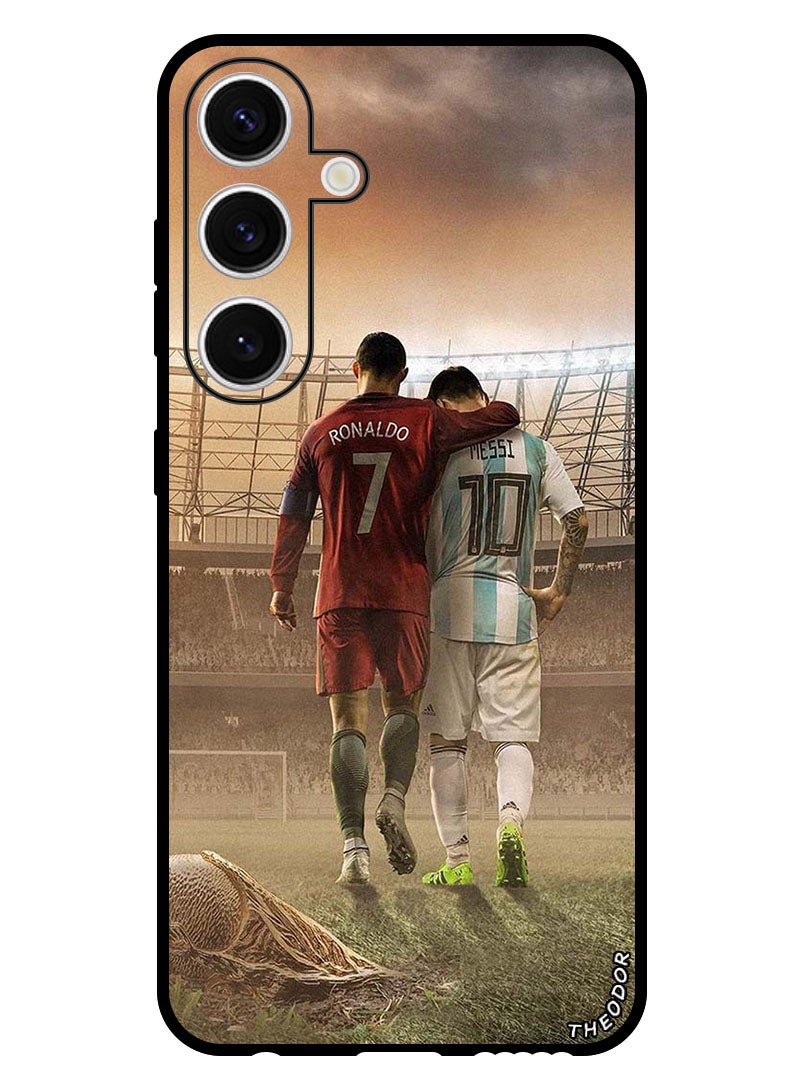 Theodor Protective Case Anti Scratch Shock Proof Bumper Cover For Samsung Galaxy S24 Plus Ronaldo Messi - Image 1