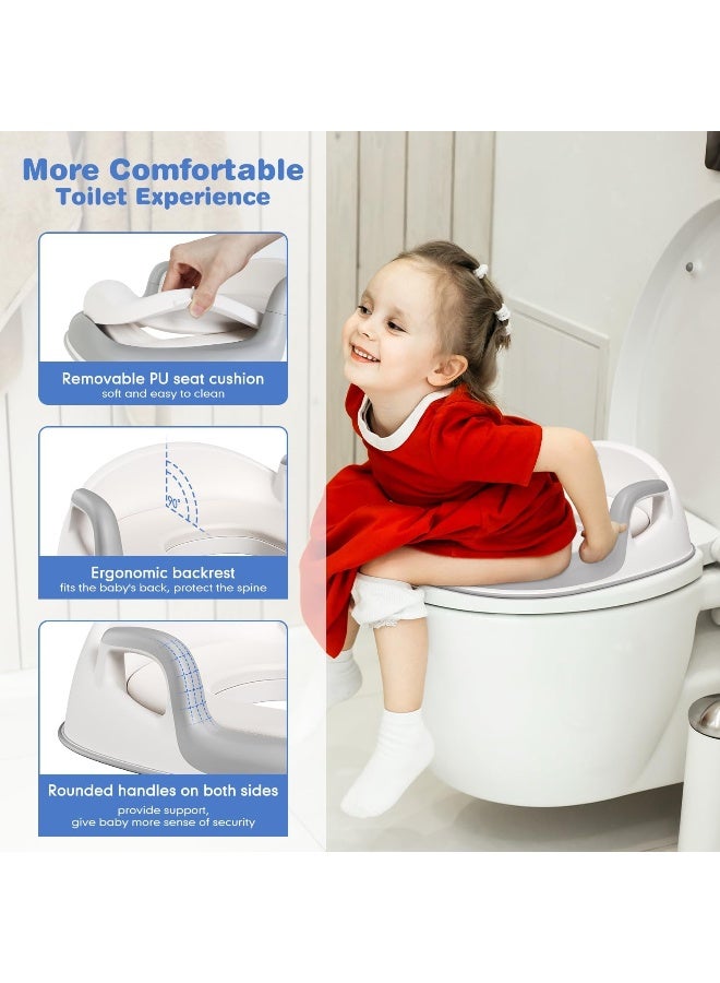 Maliton Children's Potty Training Toilet Seat with Step Stool for Kids - Image 2