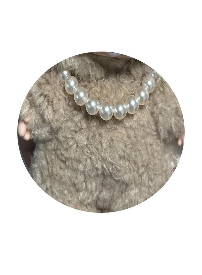 BOTVUG 17cm Doll Necklace 6.7 Inches Cute Gold Silver Cuban Pearl Jewelry for Dolls Outfit Accessories (Pearl) - Image 5