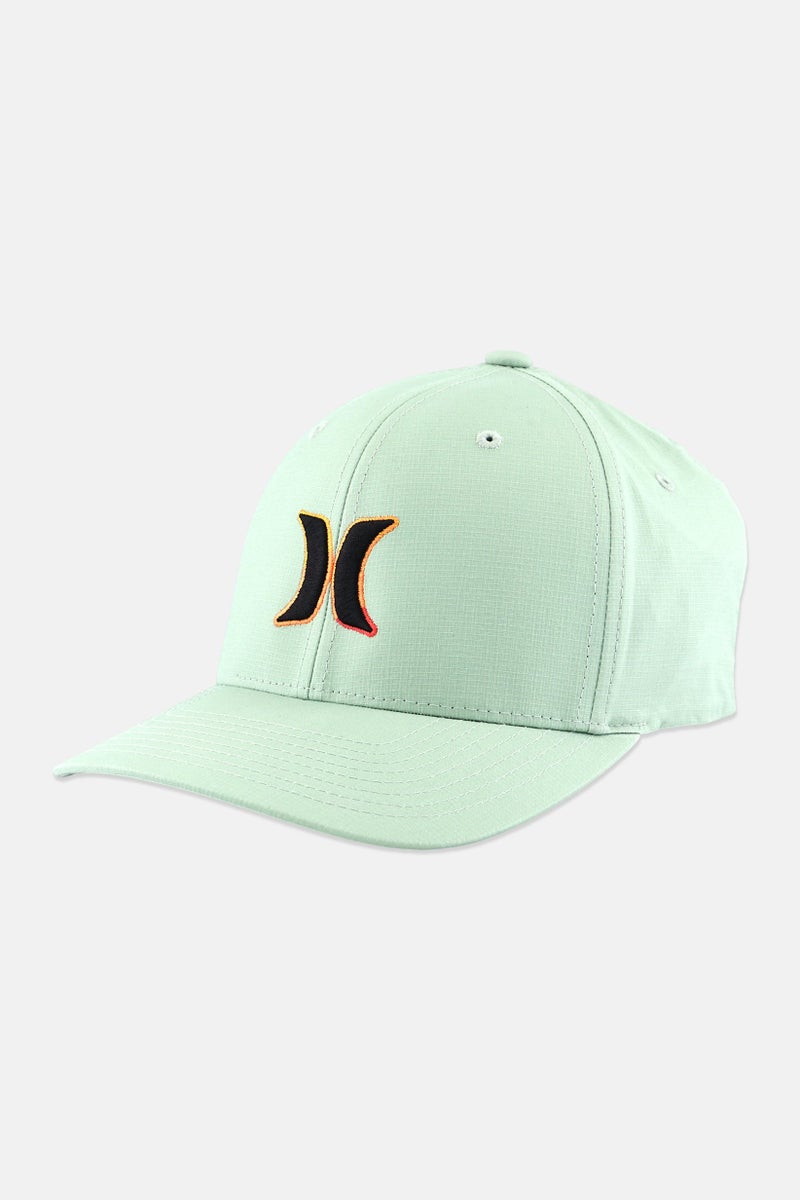 Hurley Men Embroidered Logo Dana Point Cap, Pastel Green Combo  - Image 1