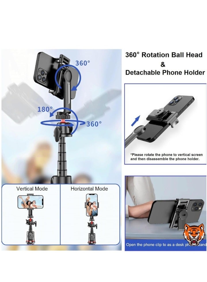 TIGER "Flexible Phone Tripod Selfie Stick – Octopus Camera Stand with Remote, 360° Rotation, Extendable & Portable for iPhone & Android Video Recording" - Image 2